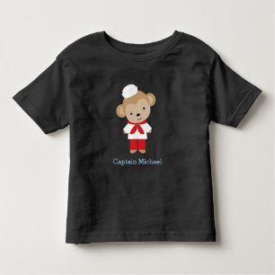 Sailor Monkey Personalisiert Kleinkind T-shirt
