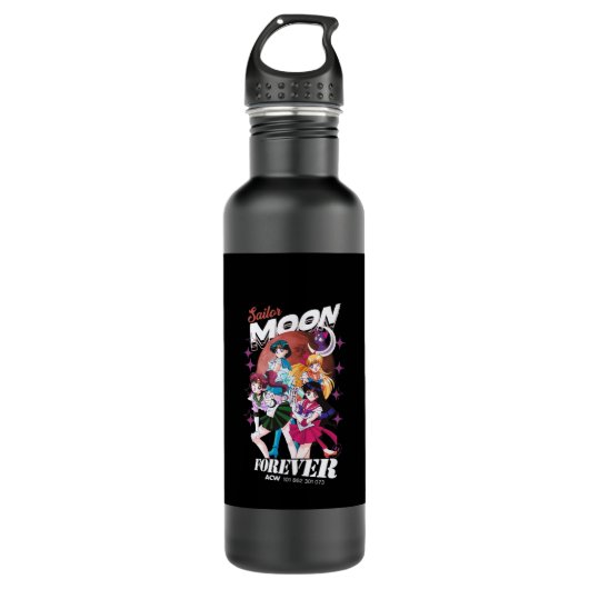 Sailor Moon Anime Vin age Kawaii Design Leeveless Edelstahlflasche (Vorderseite)