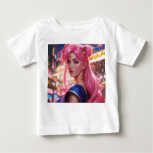 Sailor Moon mit rosa Haar Baby T-shirt