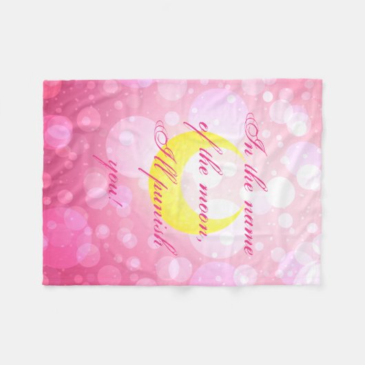 Sailor Moon-Zitat-Decke Fleecedecke (Vorderseite (Horizontal))