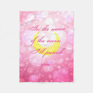 Sailor Moon-Zitat-Decke Fleecedecke