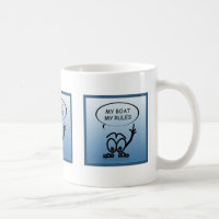 Sailor My Boat My Rules Funny Sailing Tasse