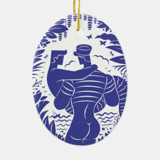Sailor n merman keramik ornament