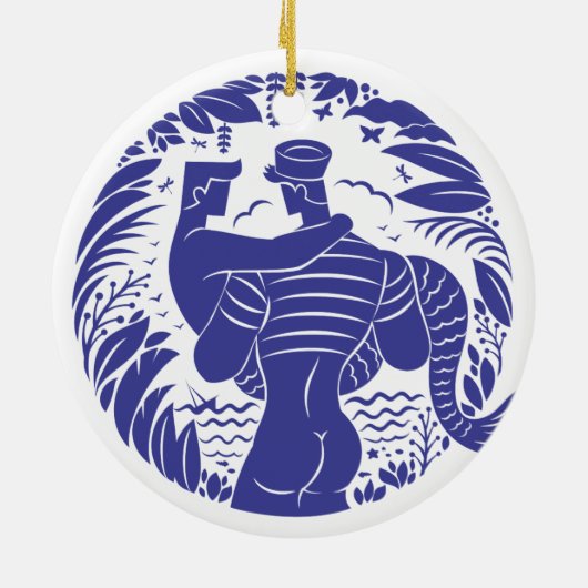 Sailor n merman keramik ornament (Hinten)