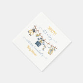 Sailor Nautical Ahoy Boy Baby Duschkabine Serviette (Ecke)