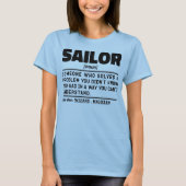 Sailor Noun Definition Seefahrer-Crew Cool T-Shirt (Vorderseite)