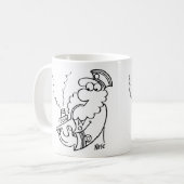 Sailor Puffen auf einem schiff-förmigen Rohr Kaffeetasse (Vorderseite Links)