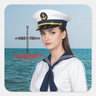Sailor Quadratischer Aufkleber