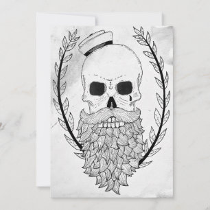 Sailor Skull Halloween Card Feiertagskarte