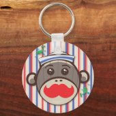 Sailor Sock Monkey Schlüsselanhänger (Vorderseite)