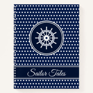 'Sailor Tales' Benutzerdefinierte Textvorlage Mari Notizblock