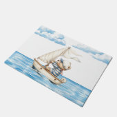 Sailor Teddy Bar Fußmatte (Schrägansicht)