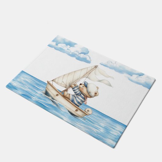 Sailor Teddy Bar Fußmatte (Schrägansicht)