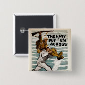 Sailor Wading, als er einen Soldaten auf Schulter Button (Vorne & Hinten)