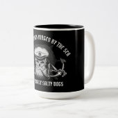 SAILOREN/SALTY HUNDEN, TALLIENFORGE ZWEIFARBIGE TASSE (VorderseiteRechts)