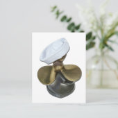 SailorHatPropeller081212.png Postkarte (Stehend Vorderseite)