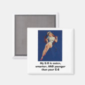 Sailorpinup, Meine E-8 ist niedlich, schlauer, UND Magnet (Vorderseite/Rückseite)