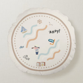 Sailor's Dream Kinderzimmer Rundkissen Rundes Kissen