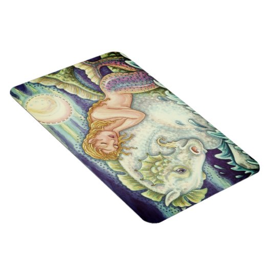 SAILOR'S FANTASY MERMAID RIDING MERHORSE, SEEPFERD MAGNET (Rechte Seite)