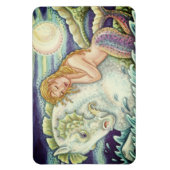 SAILOR'S FANTASY MERMAID RIDING MERHORSE, SEEPFERD MAGNET (Vertikal)