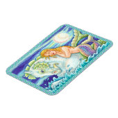 SAILOR'S FANTASY MERMAID RIDING MERHORSE, SEEPFERD MAGNET (Linke Seite)