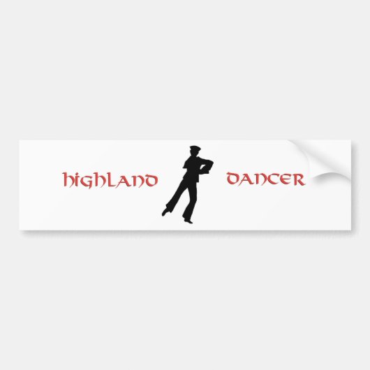 Sailors Hornpipe Highland Dancer Autoaufkleber (Vorne)