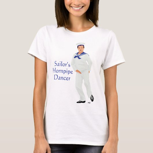 Sailors Hornpipe Highland Dancer T-Shirt (Vorderseite)