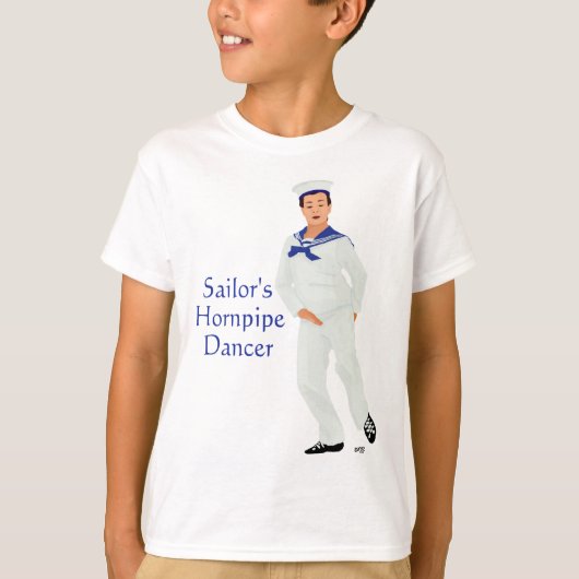 Sailors Hornpipe Highland Dancer T-Shirt (Vorderseite)