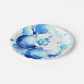 Sailor's Journey Nautical Boy Baby Shower Pappteller (Schrägansicht)