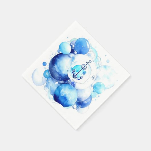 Sailor's Journey Nautical Boy Baby Shower Serviette (Ecke)