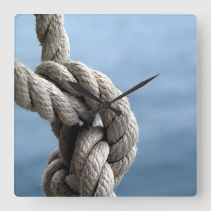 Sailor'S Knot Quadratische Wanduhr