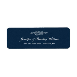 Sailor's Knot Wedding Rücksendeadresse Label