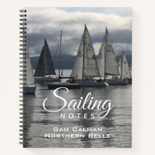 Sailor's Logbook oder SegelNotebook mit Namen Notizblock