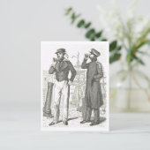 Sailors uniforms 1800s postkarte (Stehend Vorderseite)