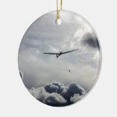 Sailplane Starten Keramik Ornament (Links)