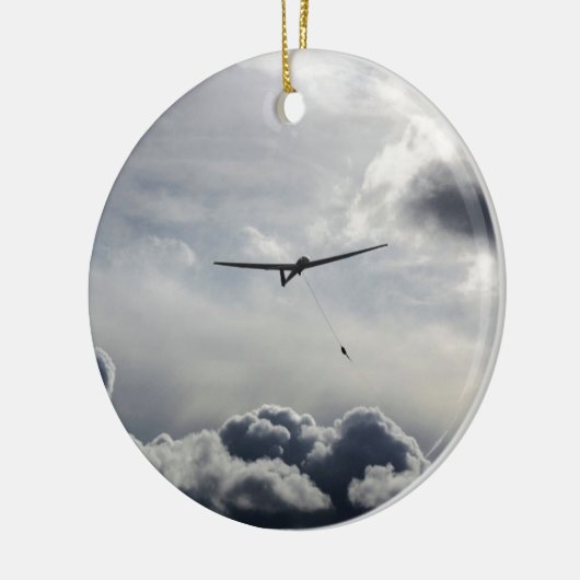 Sailplane Starten Keramik Ornament (Links)