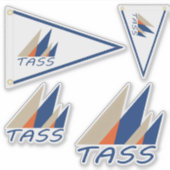 SailTASS Custom-Cut Vinyl Sticker (Vorderseite)