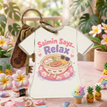 Saimin sagt entspannen Kawaii-Acryl-Ornament