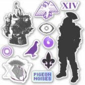 Saint 14 6 Zoll x 6 Zoll Vinyl Stickers, kundenspe Aufkleber (Vorderseite)