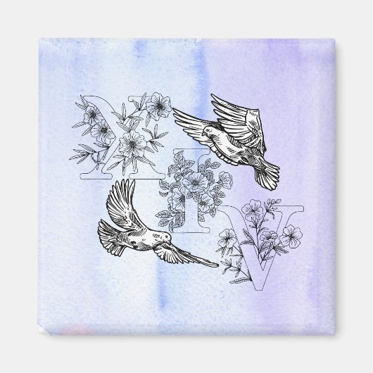 Saint 14 Dove Magnet (Vorne)