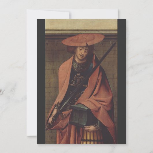 Saint Adrian der Martyr Feiertagskarte (Vorderseite)