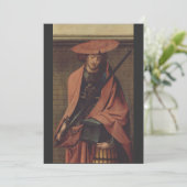 Saint Adrian der Martyr Feiertagskarte (Stehend Vorderseite)