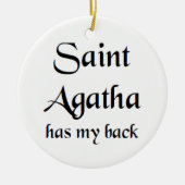 saint agatha keramik ornament (Vorne)