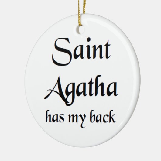 saint agatha keramik ornament (Links)