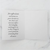 Saint Agatha mit Gebetskarte Karte (Innenseite)