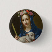 Saint Agatha (von Cesare Dandini) Button (Vorderseite)