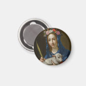 Saint Agatha (von Cesare Dandini) Magnet (Vorderseite/Rückseite)