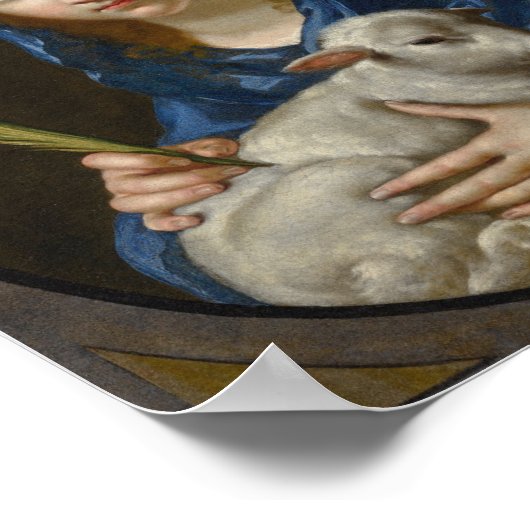 Saint Agatha (von Cesare Dandini) Poster (Ecke)