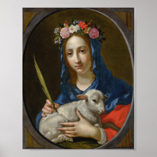 Saint Agatha (von Cesare Dandini) Poster