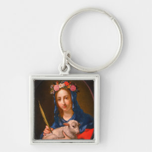 Saint Agatha (von Cesare Dandini) Schlüsselanhänger